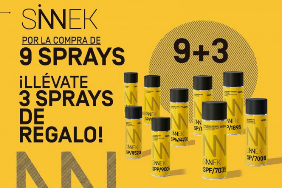 Sinnek promocion sprays marzo 73288
