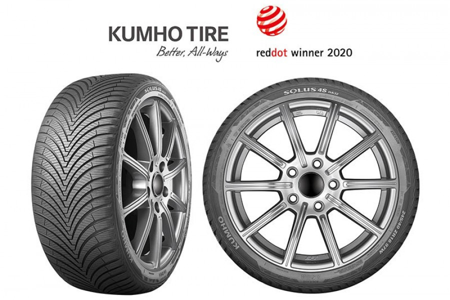 Kumho tire wins red dot designaward es 66706