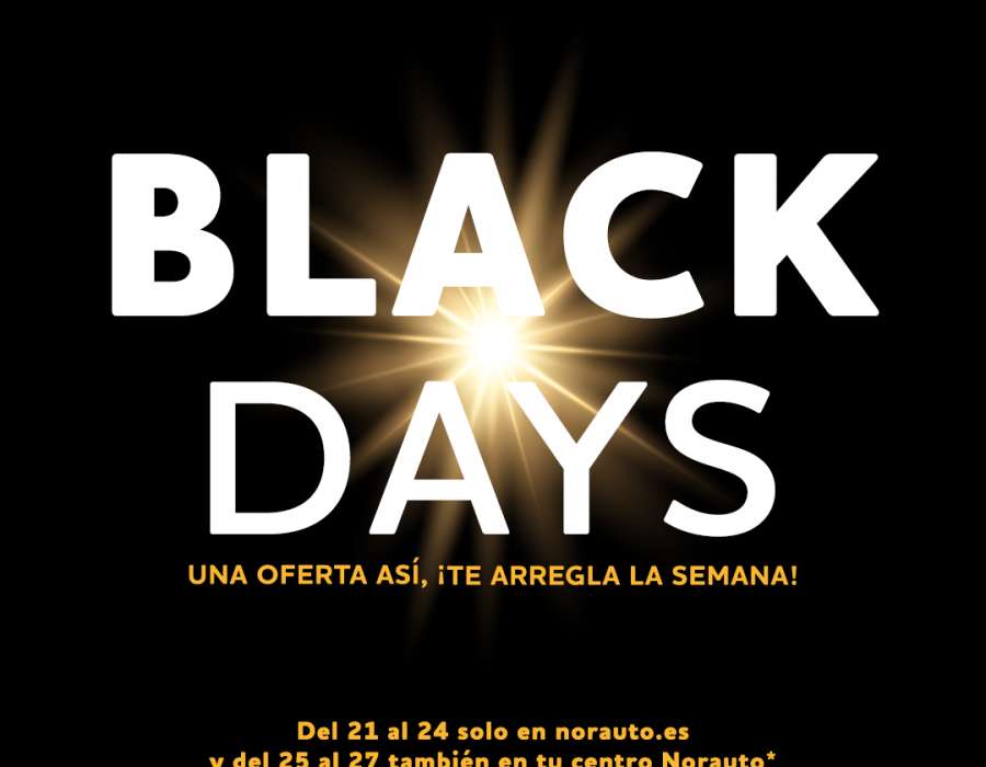 Persona especial Limón caligrafía Norauto presenta las ofertas para sus Black Days y Black Friday