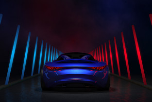 Axalta Global Automotive Color of the Year 2023 Techno Blue Car