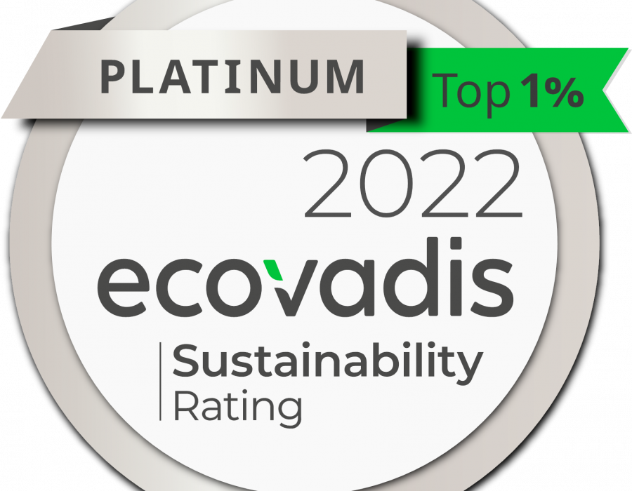 EcoVadis Platinum rating EMIA 05012023