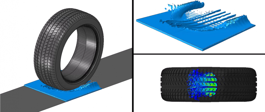 Apollo Tyres   virtual simulation   hydroplaning