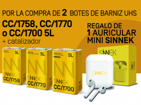 SINNEK Promocion barnices auriculares mayo