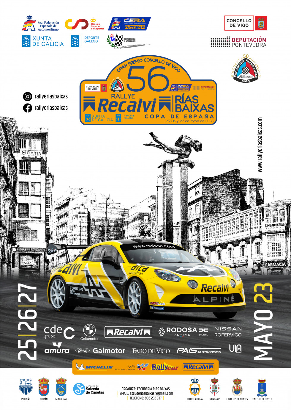 Cartel Rallye Recalvi Rías Baixas 56