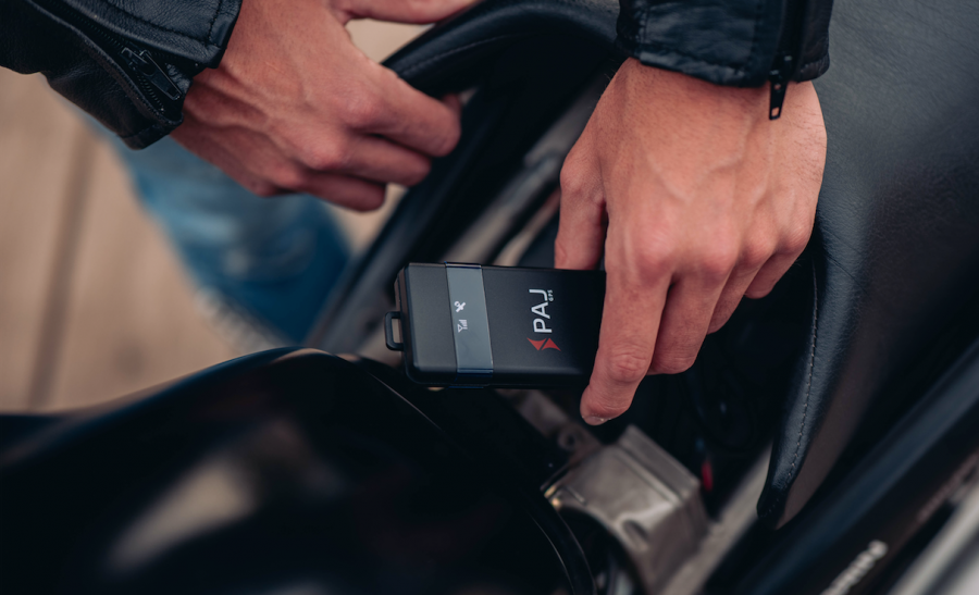 GPS en una moto