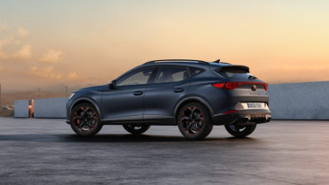 Cupra formentor compact suv with dynamic rear spoiler