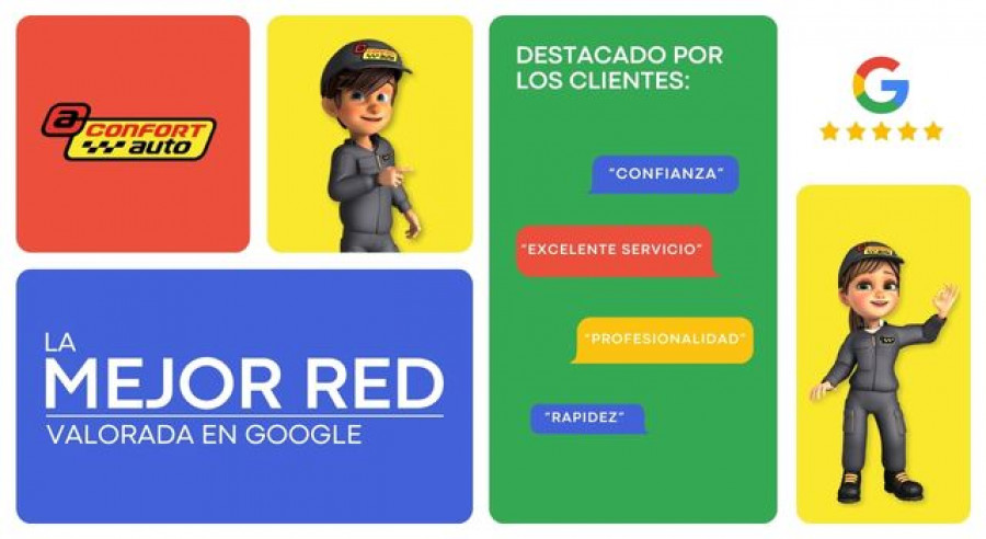Reputación digital Confortauto Google 2025 horizontal